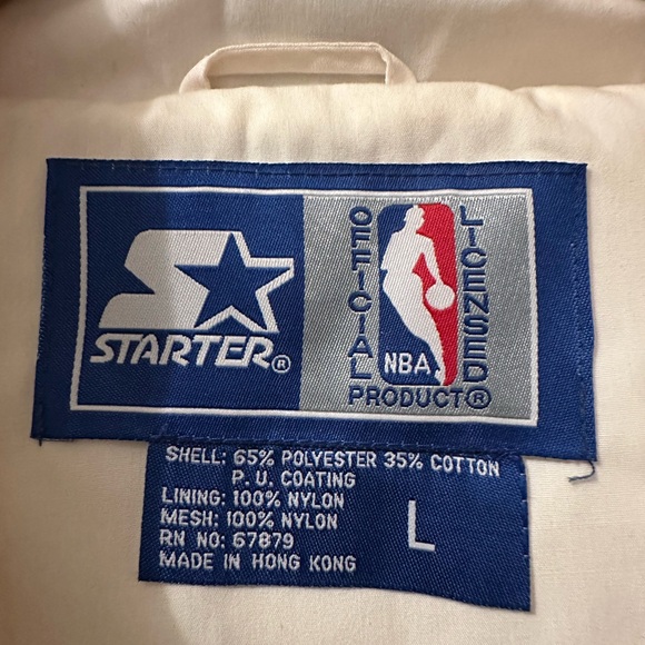 vintage 90s Chicago Bulls Starter half-zip pullover windbreaker jacket. - Picture 9 of 11